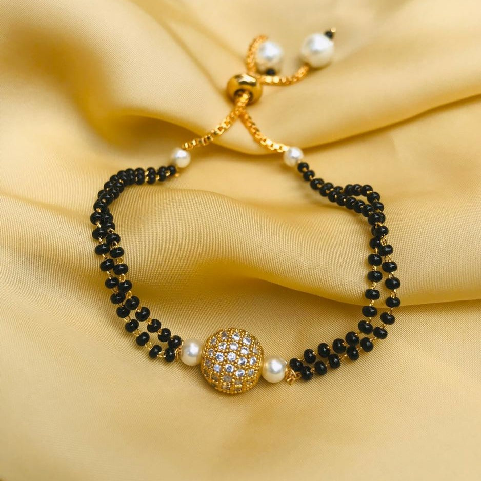 Golden Ball Hand Mangalsutra - Abdesignsjewellery
