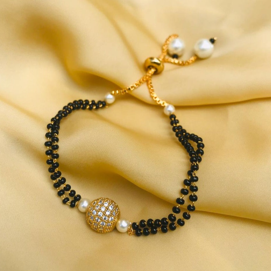 Golden Ball Hand Mangalsutra - Abdesignsjewellery