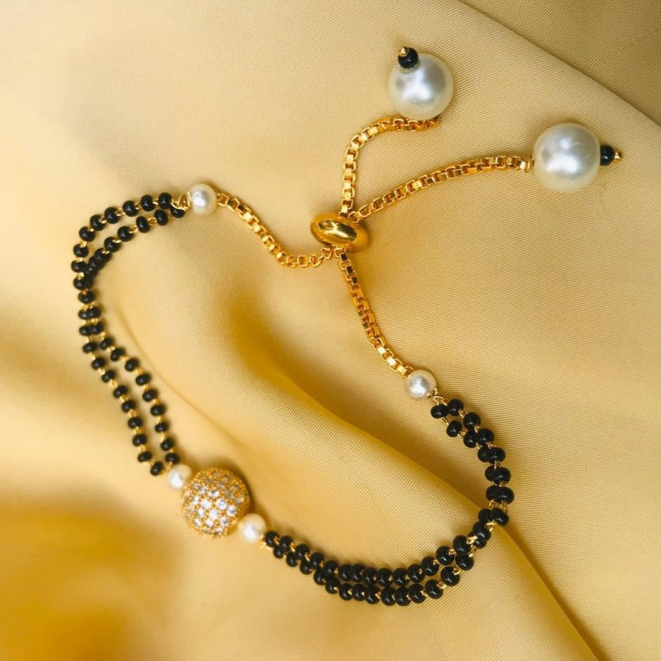 Golden Ball Hand Mangalsutra - Abdesignsjewellery