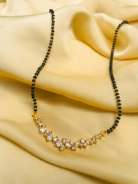 Thumbnail for American Diamond Flower Mangalsutra - Abdesignsjewellery