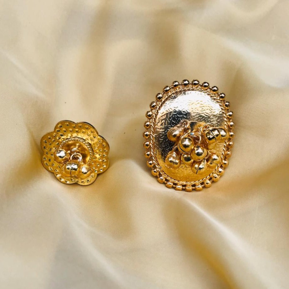 Stylish Golden Plating Gungru Ring Combo - Abdesignsjewellery
