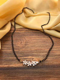 Thumbnail for Flower American Diamond Mangalsutra - Abdesignsjewellery