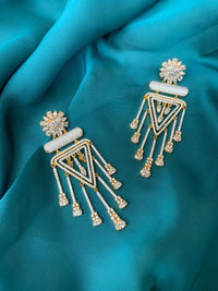Thumbnail for Attractive American Diamonds Triangle Shape Earrings - Abdesignsjewellery