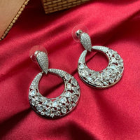 Thumbnail for White American Diamond Round Shape Earring