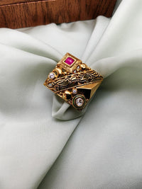 Thumbnail for Antique Square Shape Diamond Fancy Ring