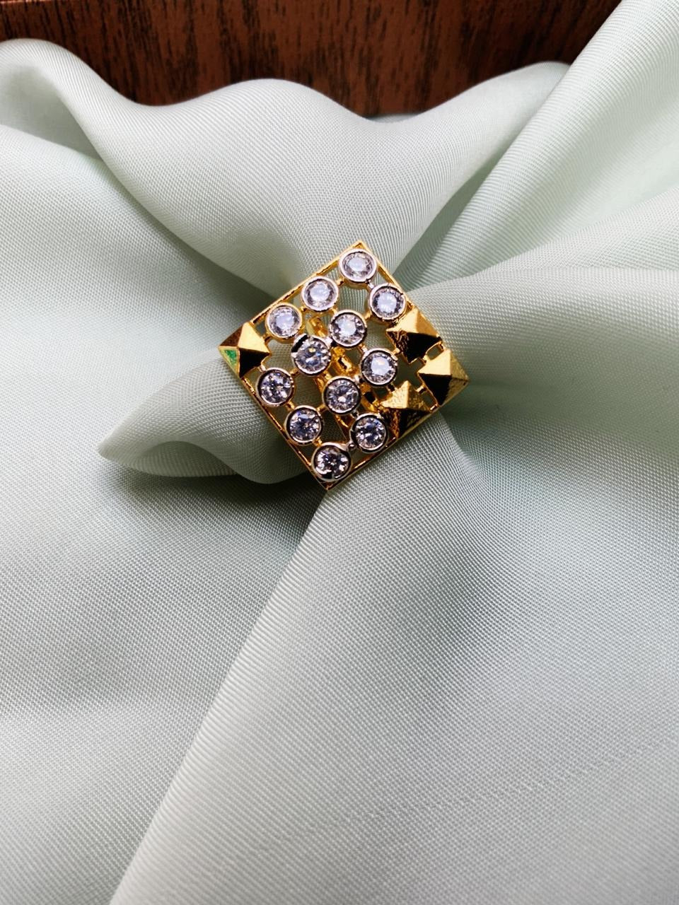 Antique Square Diamond Fancy Ring - Abdesignsjewellery