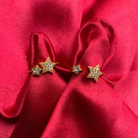 Thumbnail for Pretty Star Design Diamond Toe Ring