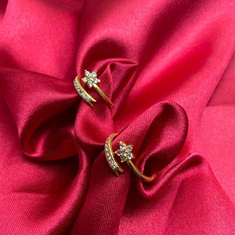 Twinkling Graceful Women Toe Rings