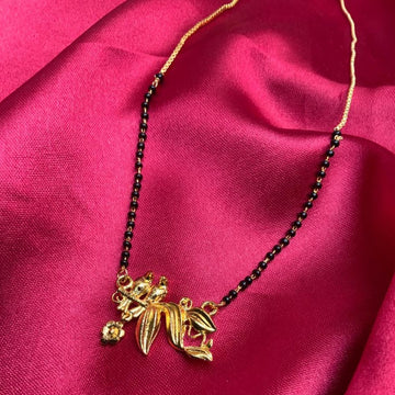 Gold Plated Two Bird Mangalsutra - Abdesignsjewellery
