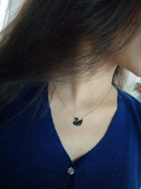 Thumbnail for Iconic Black Swan Rose Gold Chain