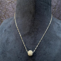 Thumbnail for Metallic Victorian Silver Ball Chain Dailywear Necklace