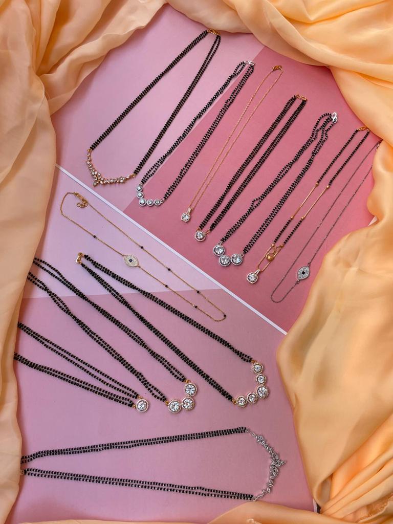 10 Simple Dailywear Gold & Silver Beautiful Mangalsutra Designs & 2 Dailywear Chains Mangalsutras Combo - Abdesignsjewellery