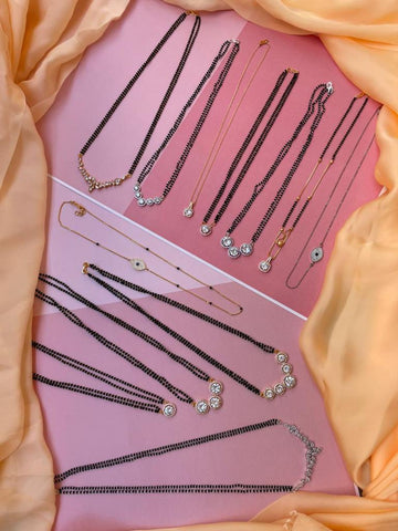 10 Simple Dailywear Gold & Silver Beautiful Mangalsutra Designs & 2 Dailywear Chains Mangalsutras Combo - Abdesignsjewellery