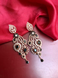 Thumbnail for Beautiful Rose Gold American Diamond Earrings - Abdesignsjewellery