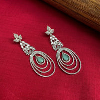 Thumbnail for Pretty Silver American Diamond Earrings