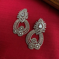 Thumbnail for Exqusite Silver American Diamond Earrings