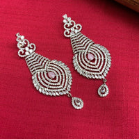 Thumbnail for Sparkling Silver American Diamond Earrings