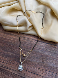 Thumbnail for Classic Diamond AD Stone Mangalsutra - Abdesignsjewellery