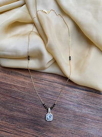 Thumbnail for Extraordinary Round American Diamond Mangalsutra - Abdesignsjewellery