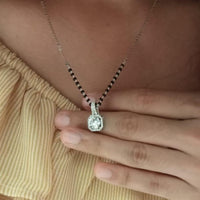 Thumbnail for Stunning Round American Diamond Mangalsutra