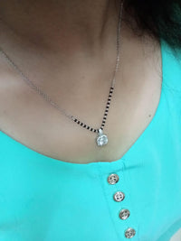Thumbnail for Stunning Round American Diamond Mangalsutra