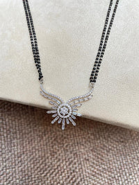 Thumbnail for Alice Christy Alluring Silver Plated Choki Diamond Mangalsutra - Abdesignsjewellery
