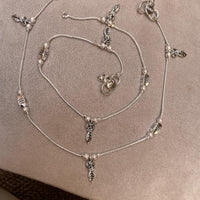 Thumbnail for Classic Silver Petal Women Anklets - Abdesignsjewellery