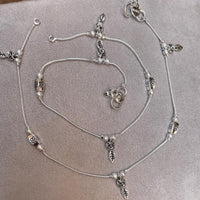 Thumbnail for Classic Silver Petal Women Anklets - Abdesignsjewellery