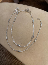 Thumbnail for Allure Glittering Silver Women Anklets