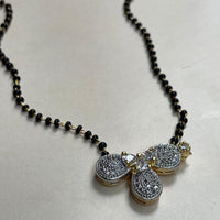 Thumbnail for Beautiful Half Flower Golden Stone Mangalsutra - Abdesignsjewellery