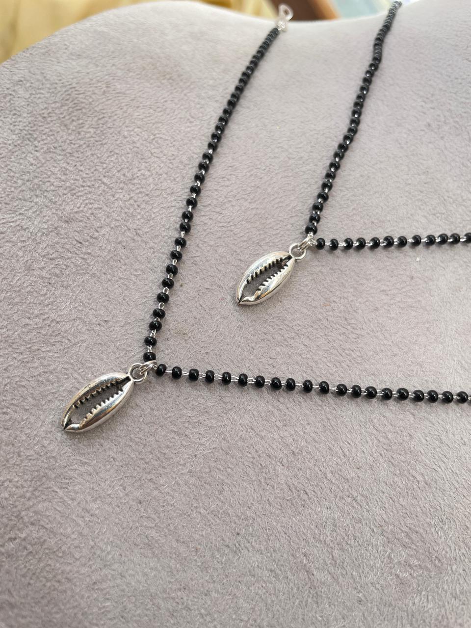 Silver Sea Shell Combo Mangalsutra