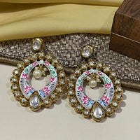 Thumbnail for Ruby Green Kundan Pearl Earrings