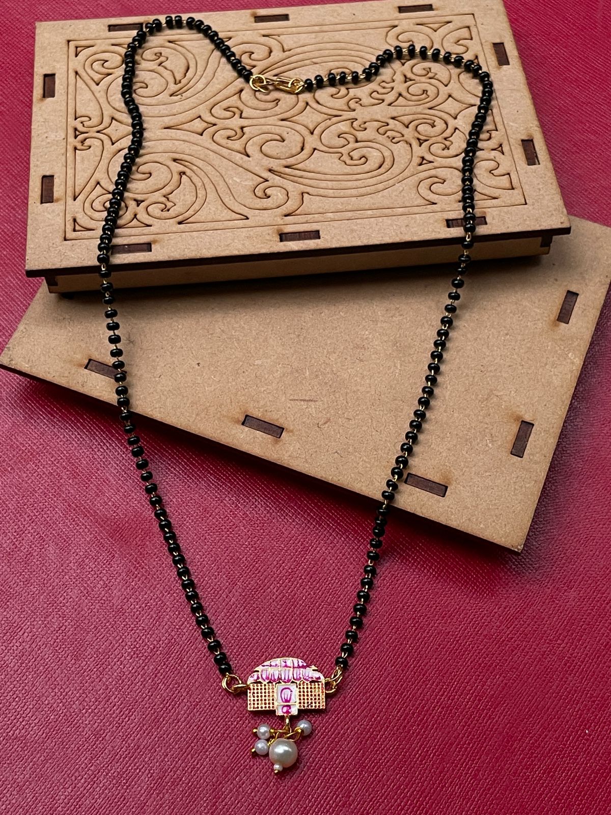 Handpaint Bridal Wedding Doli Mangalsutra - Abdesignsjewellery