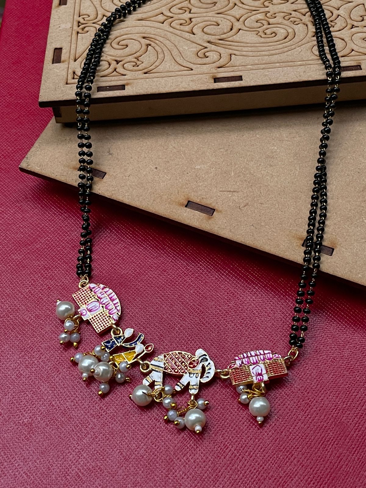 Handpaint Bridal Wedding Doli Mangalsutra - Abdesignsjewellery