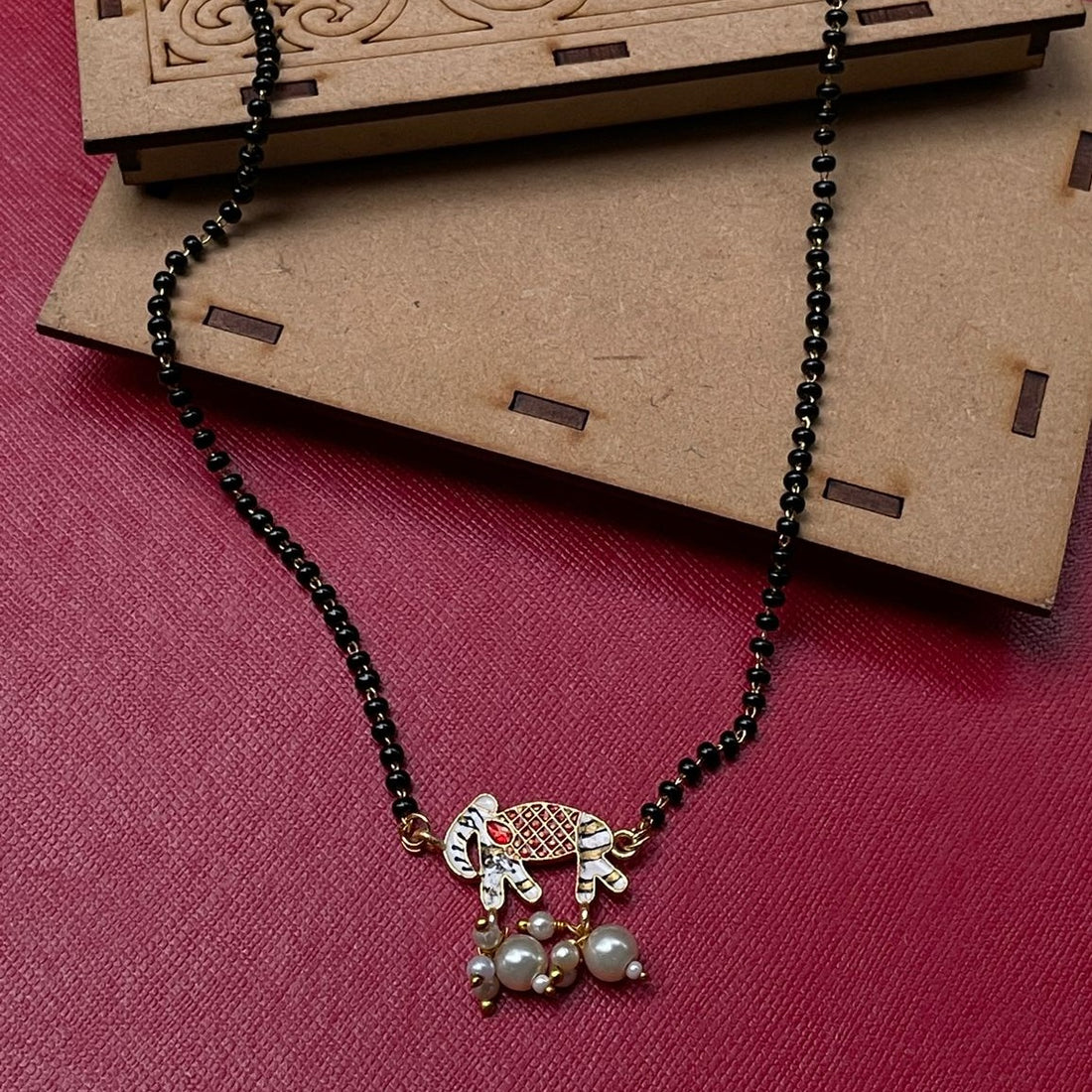 Handpaint Bridal Wedding Doli Mangalsutra - Abdesignsjewellery