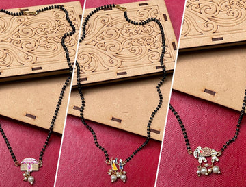 Handpaint Bridal Wedding Doli Mangalsutra Comb - Abdesignsjewellery