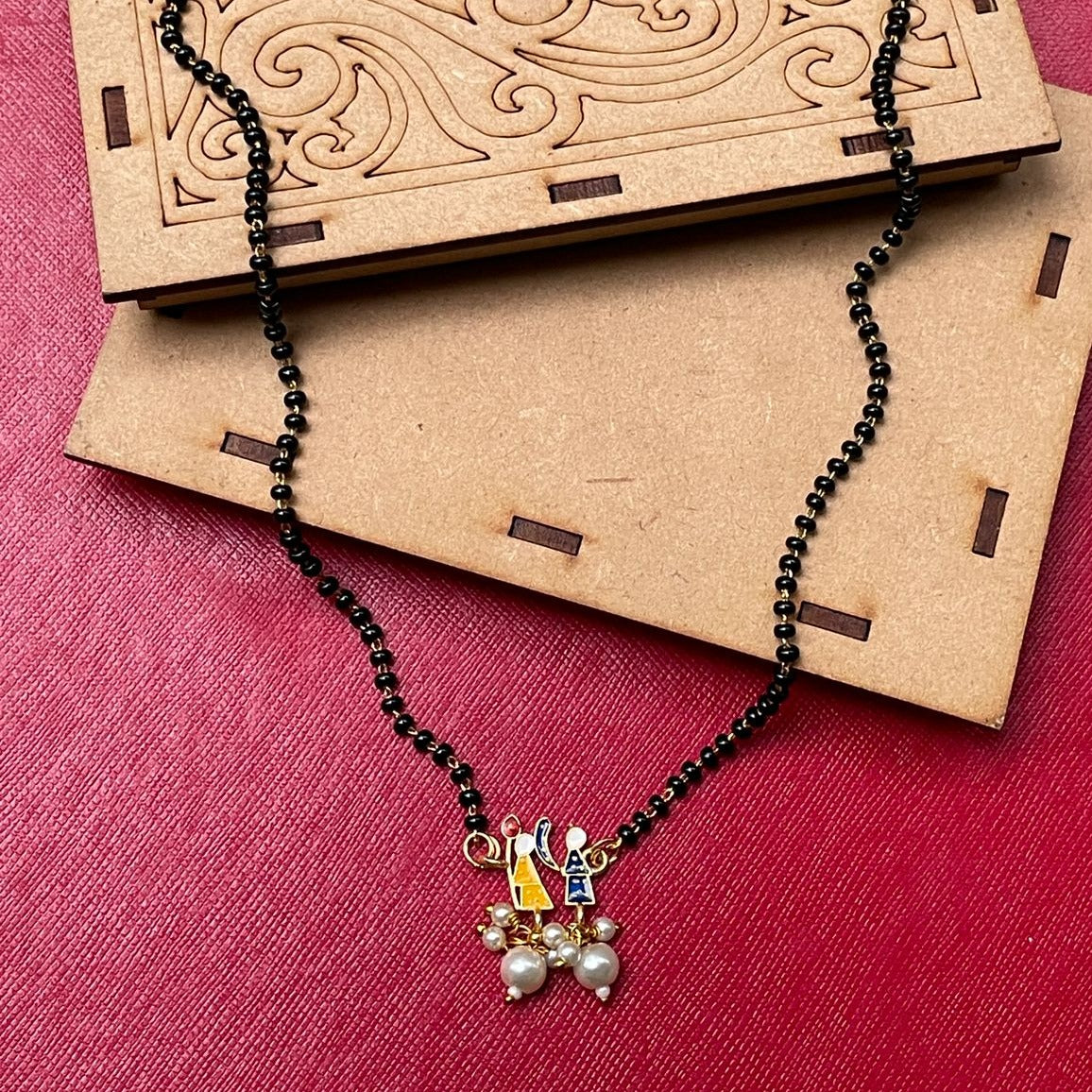 Handpaint Bridal Wedding Doli Mangalsutra - Abdesignsjewellery