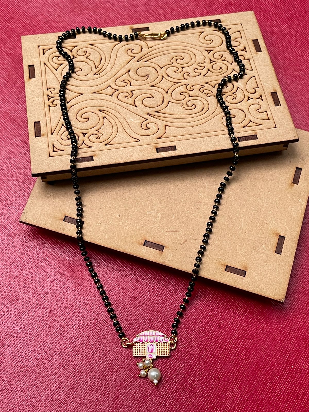 Handpaint Bridal Wedding Doli Mangalsutra Comb - Abdesignsjewellery