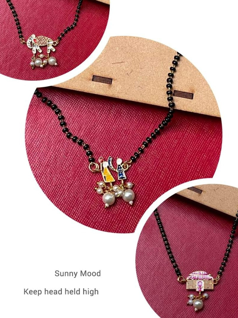 Handpaint Bridal Wedding Doli Mangalsutra Comb - Abdesignsjewellery