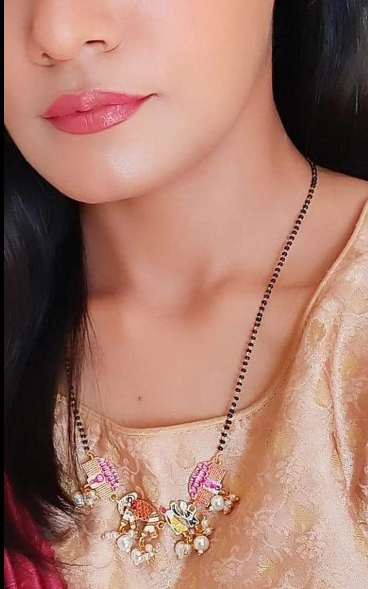 Handpaint Bridal Wedding Doli Mangalsutra - Abdesignsjewellery