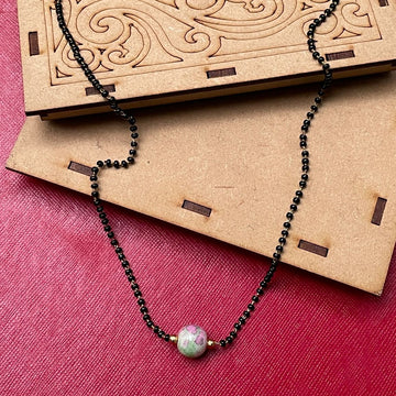 Jaipuri  Round Stone Mangalsutra