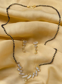 Thumbnail for Adorable Gold American Diamond Mangalsutra