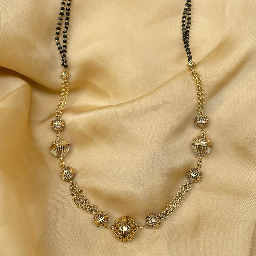 Antique High Quality Gold Ball mangalsutra - Abdesignsjewellery