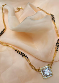 Thumbnail for Sumati Singh Inspired From Kismat Ki Lakeeron Se Oversized American Diamond Mangalsutra - Abdesignsjewellery