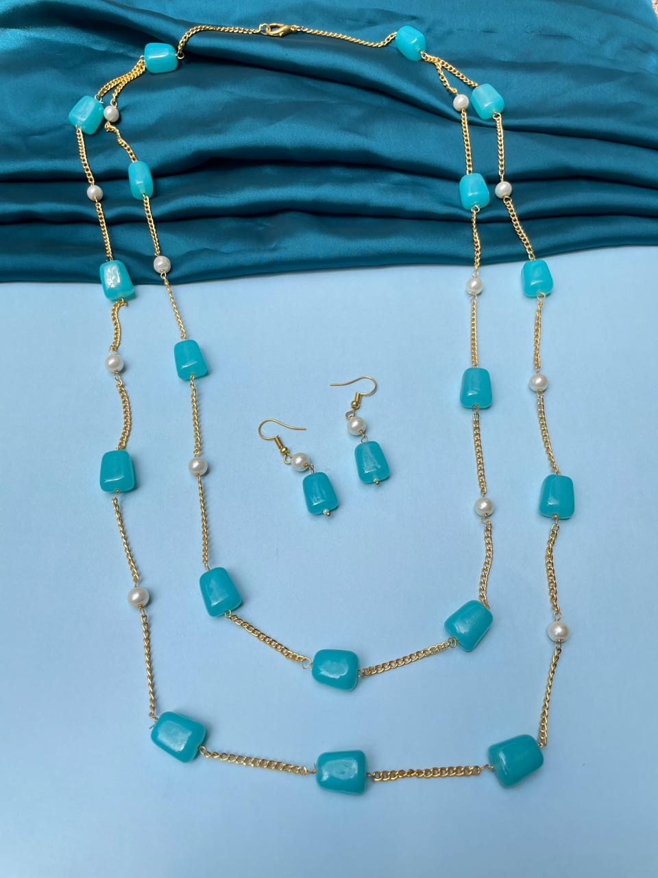 Blue Stone Dailywear Mala - Abdesignsjewellery