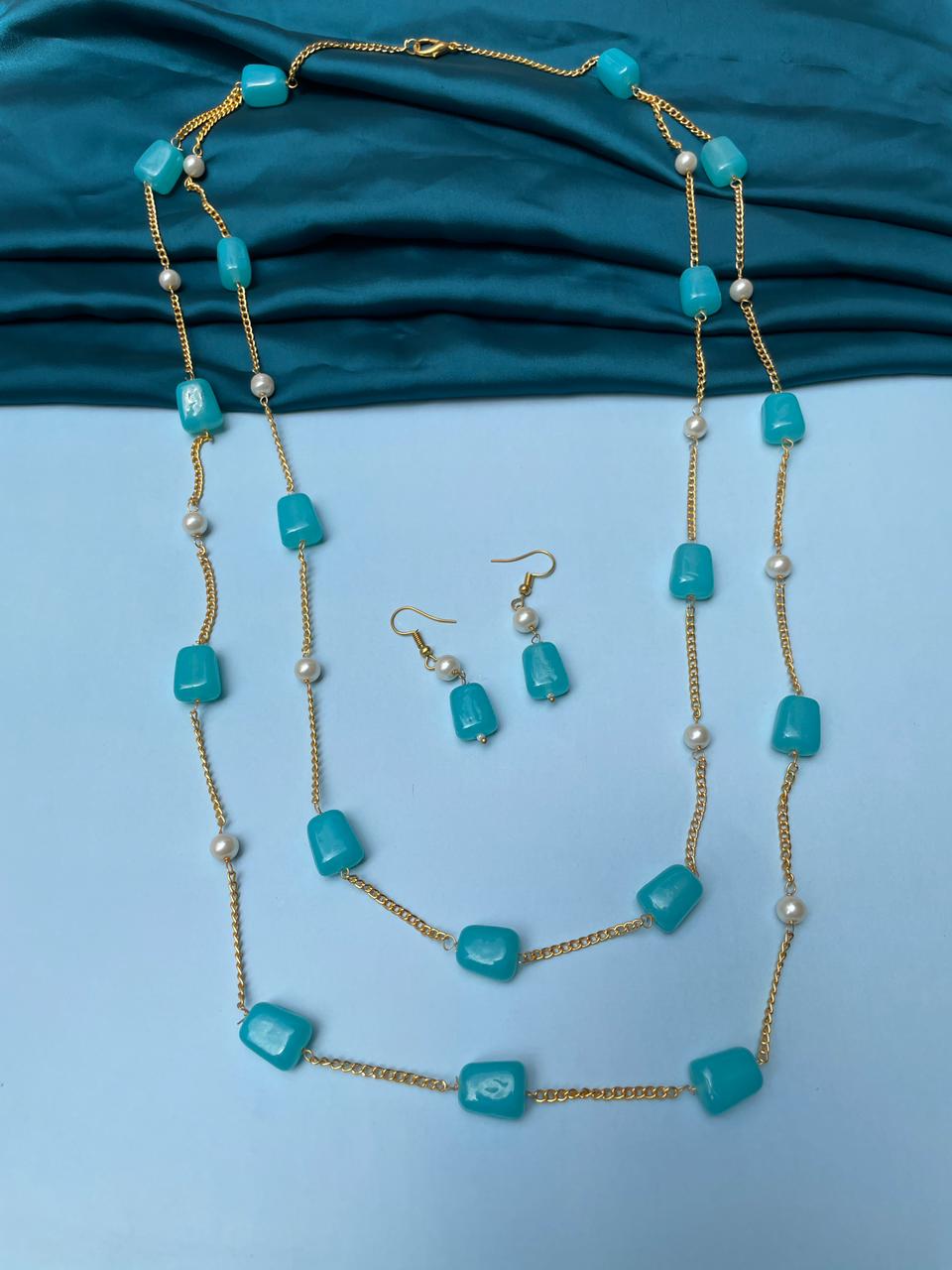 Blue Stone Dailywear Mala - Abdesignsjewellery