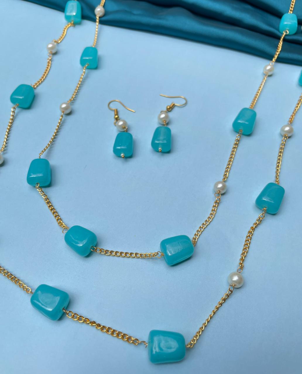 Blue Stone Dailywear Mala - Abdesignsjewellery