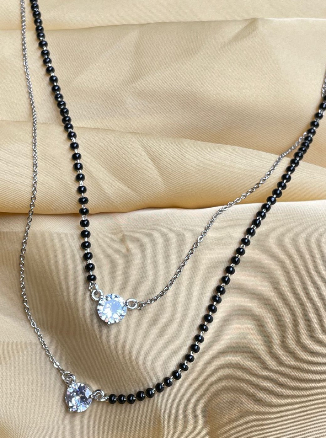 Beautiful American Diamond Mangalsutra - Abdesignsjewellery