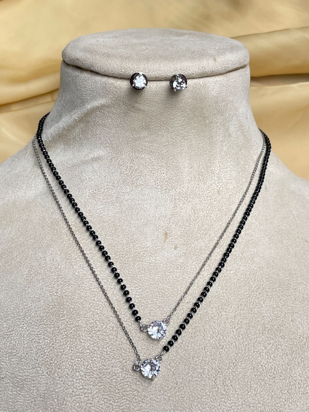 Beautiful American Diamond Mangalsutra - Abdesignsjewellery