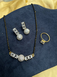 Thumbnail for Attractive Round American Diamond Mangalsutra - Abdesignsjewellery